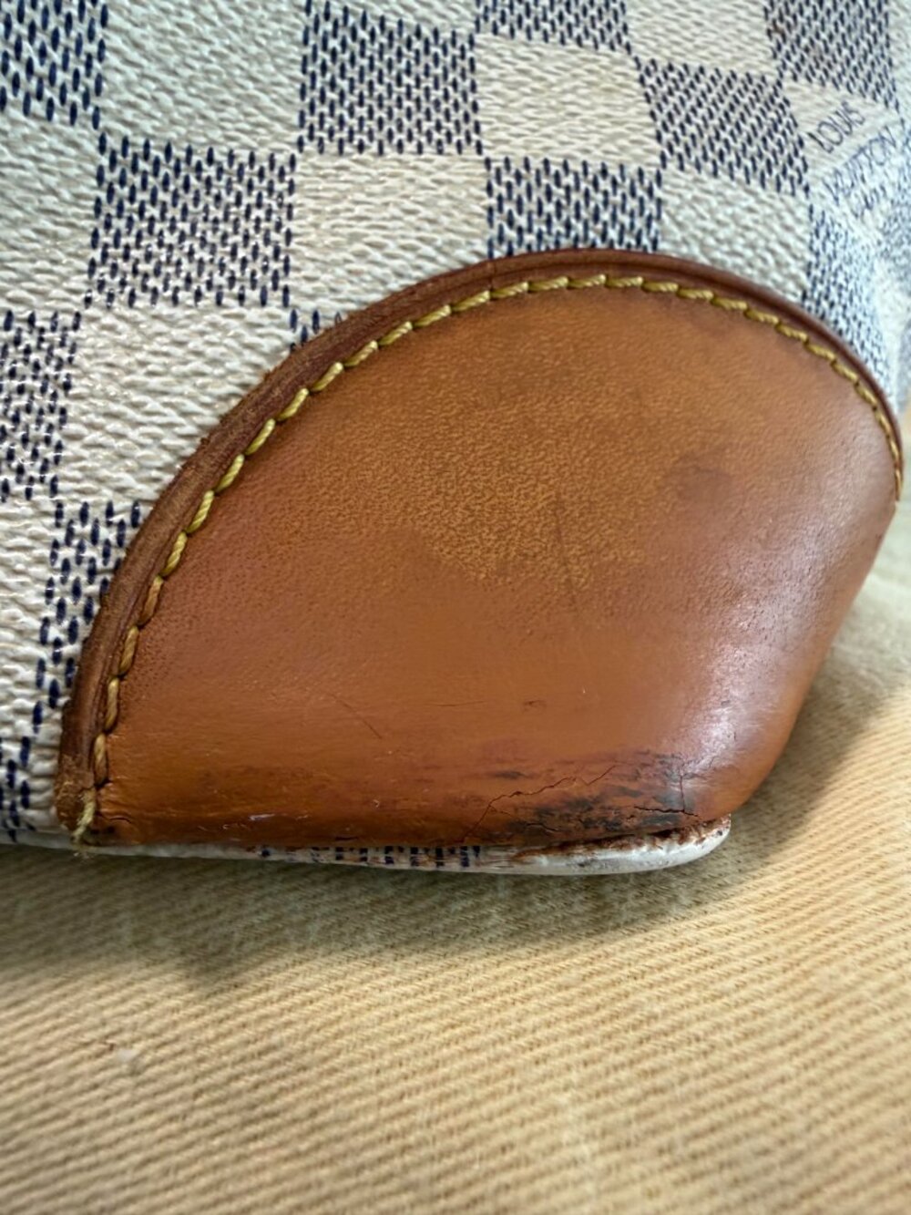 Louis Vuitton Hampstead PM Damier Azur Tote Bag | CheckCheck COA Included - Picture 15 of 16